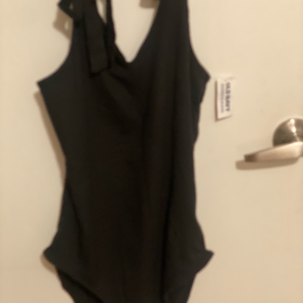 Black One-Piece Swimsuit